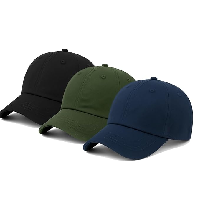 Unisex Cotton Baseball Cap – Combo Pack of 3