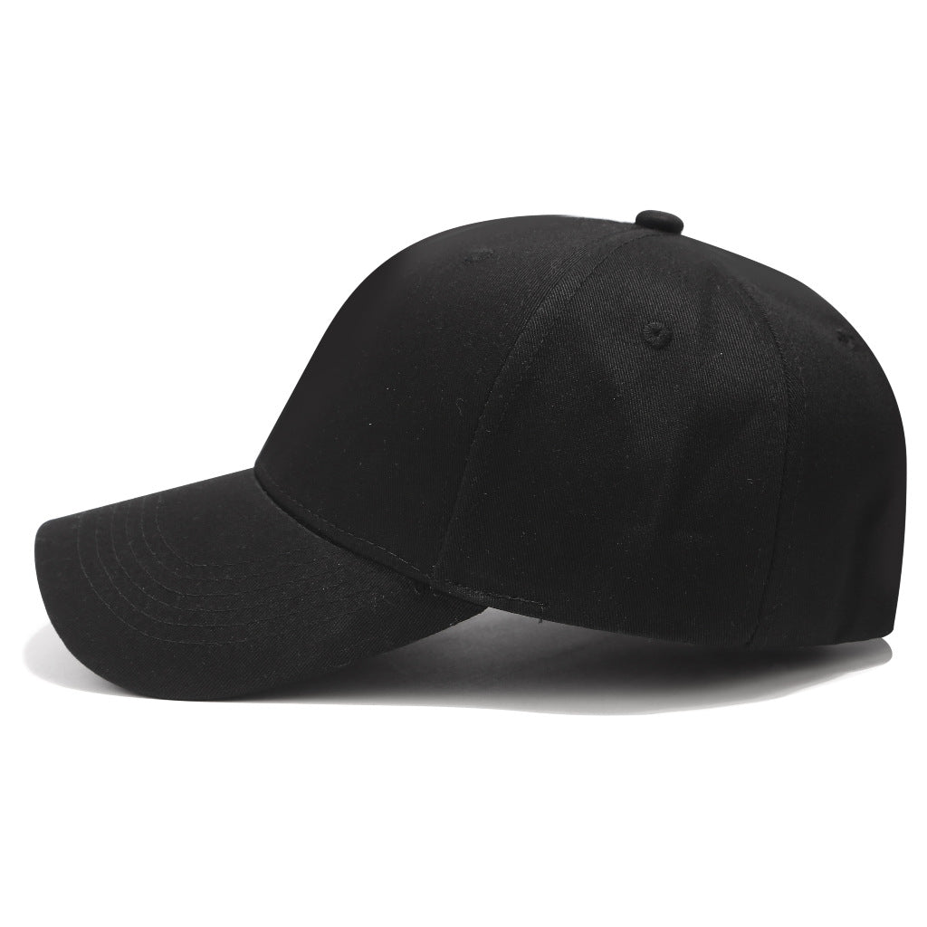Pure Cotton Baseball Cap – Unisex Solid Color