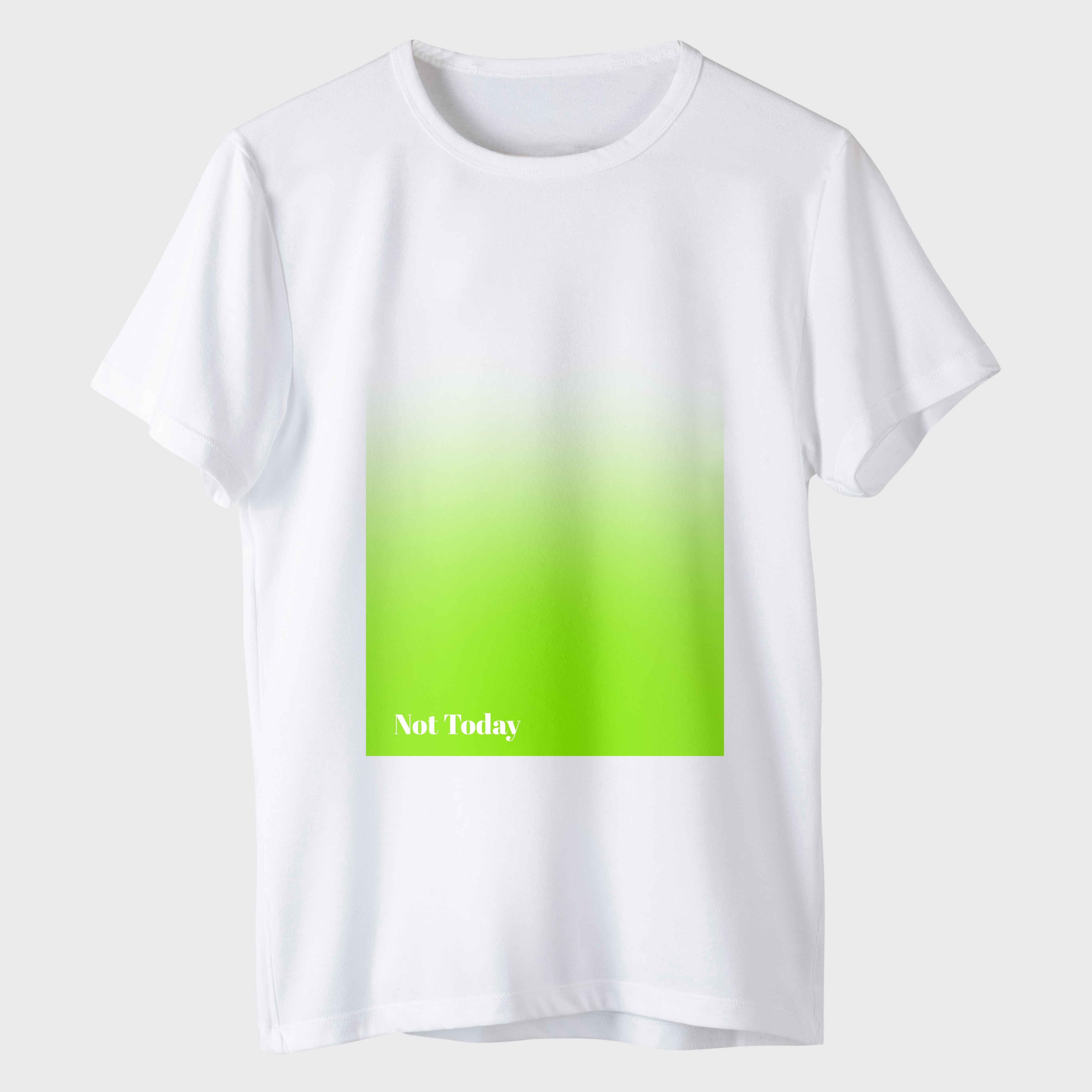 Printed Green "Not Today" Tree T-Shirt