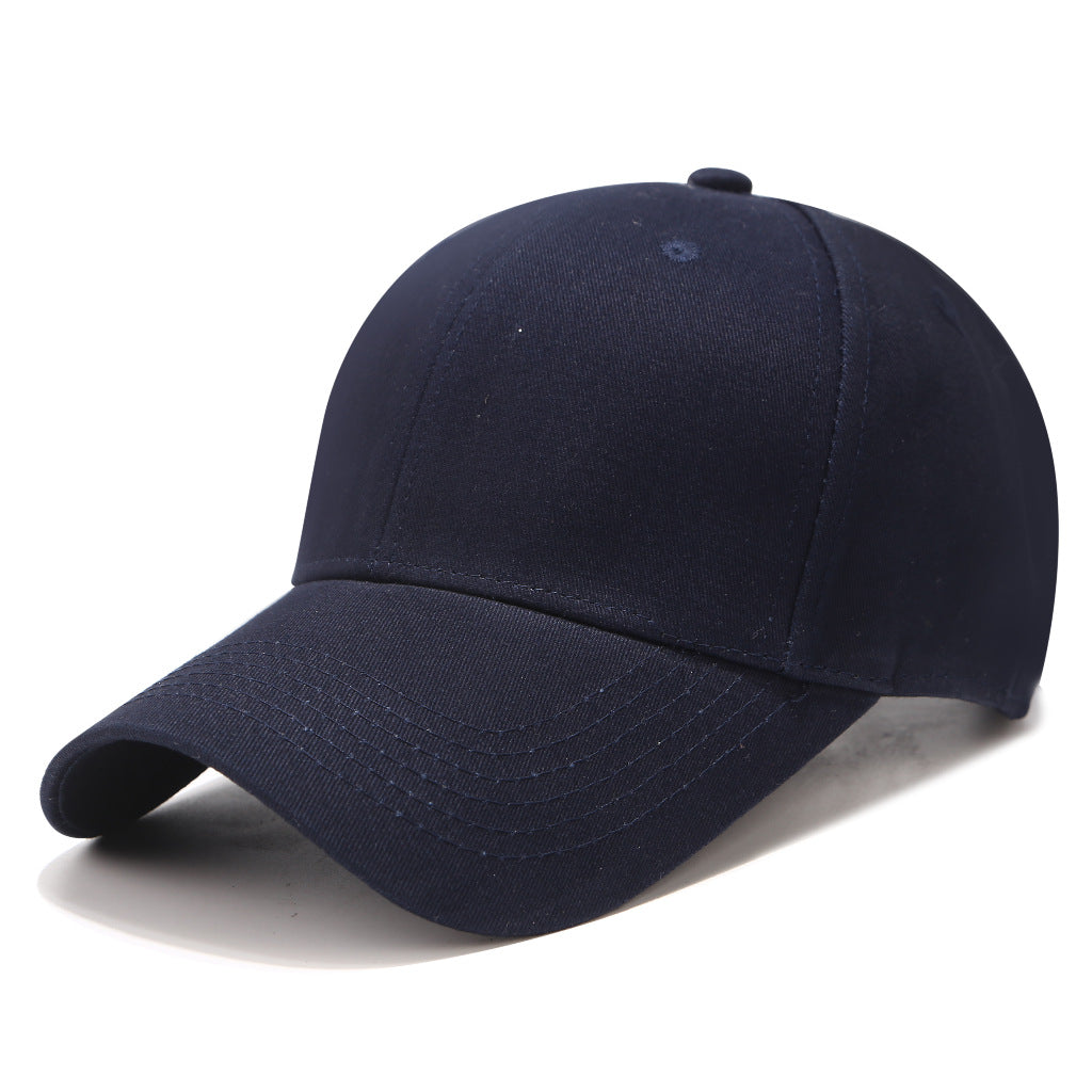 Pure Cotton Baseball Cap – Unisex Solid Color