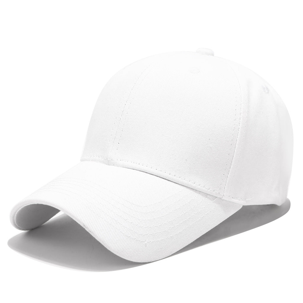 Pure Cotton Baseball Cap – Unisex Solid Color
