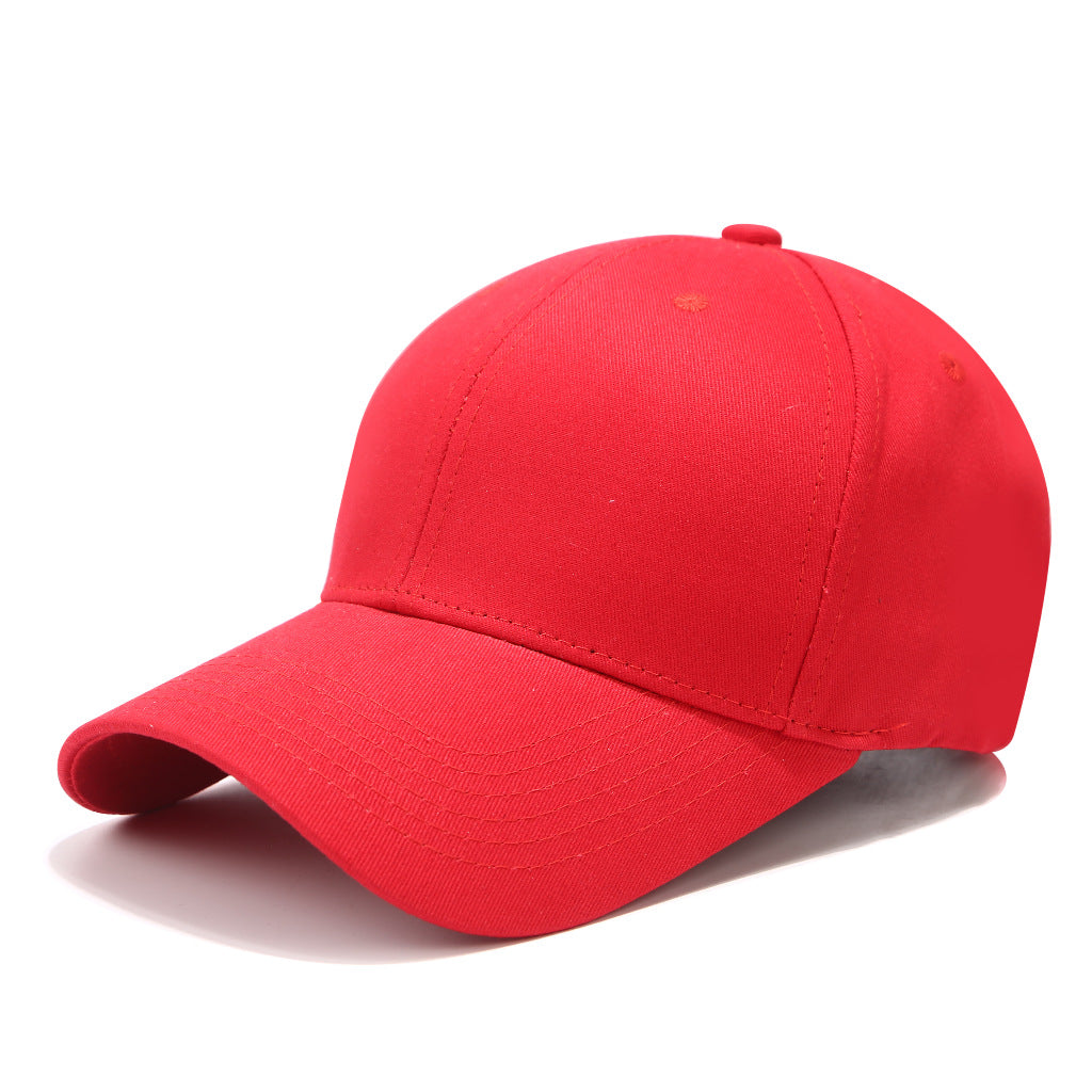 Pure Cotton Baseball Cap – Unisex Solid Color