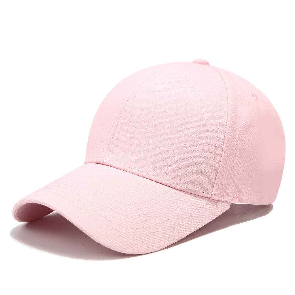 Pure Cotton Baseball Cap – Unisex Solid Color