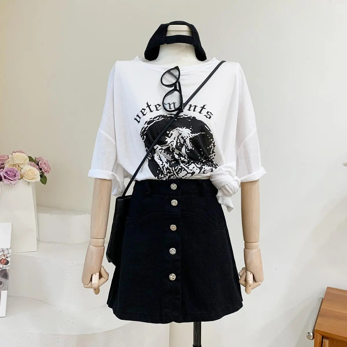 FULL SET - Women’s Modal Unicorn Print T-Shirt – Summer Loose Fit