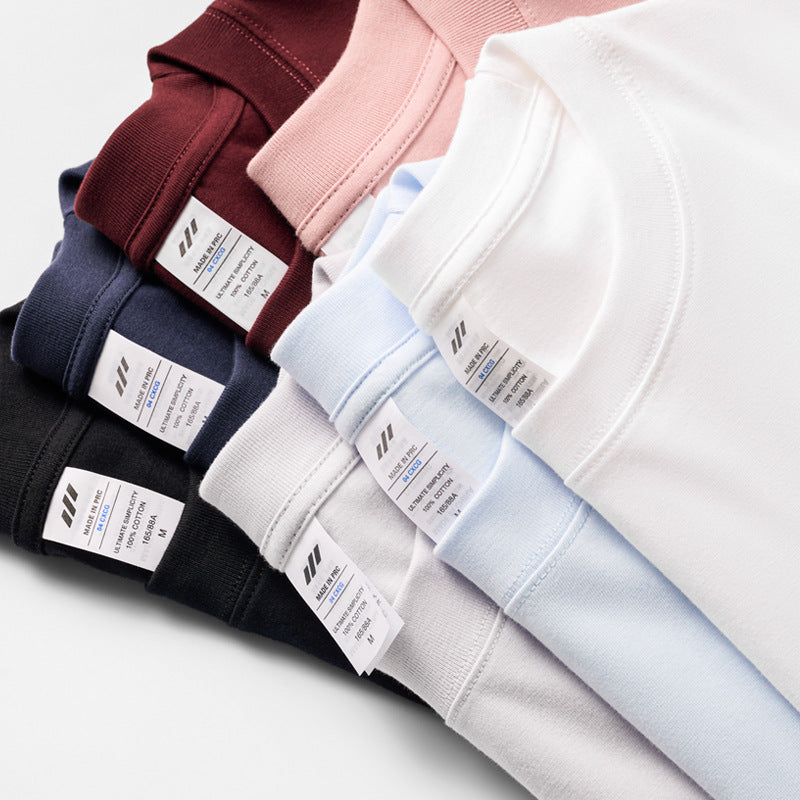 New Fall 230g Cotton Long-Sleeved Round Neck T-Shirt for Men – Wholesale (7)