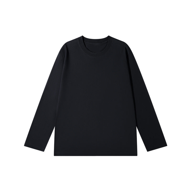 New Fall 230g Cotton Long-Sleeved Round Neck T-Shirt for Men – Wholesale (7)