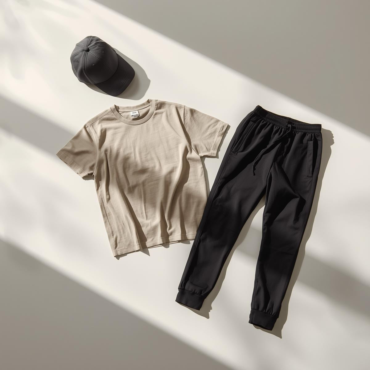 UrbanFlow Elevated Casual Set (Cap + Tee + Slim Joggers)