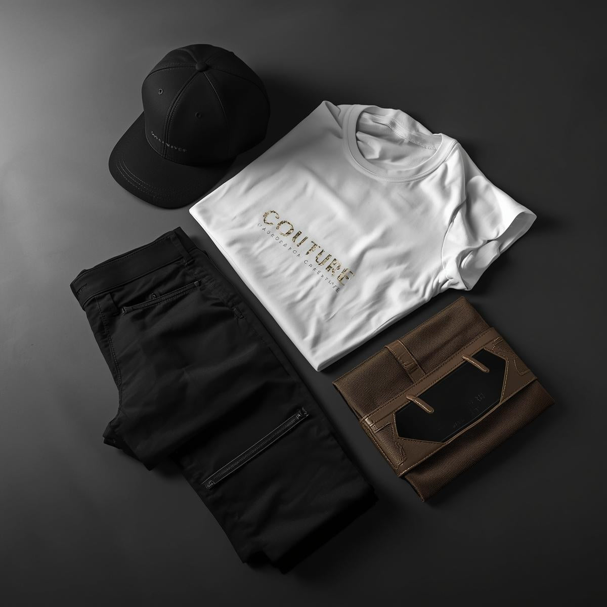 DesignerLine Premium Set (Cap + Couture Tee + Slim-Fit Pants)