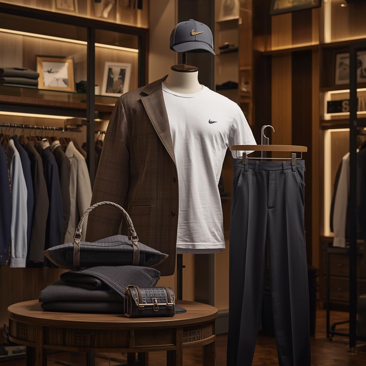 EliteCraft Premium Set (Cap + Pima Tee + Tailored Pants)