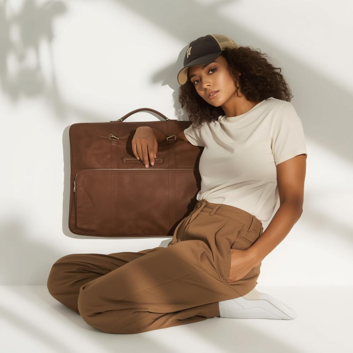 TravelPro Luxe Set (Cap + Modal Tee + Travel Pants)